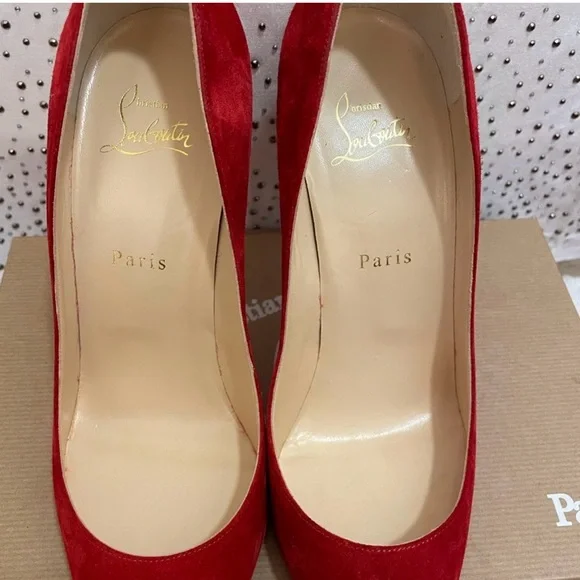 Christian Louboutin Pigalle Follies 100 Veau Velours - Picture 4 of 9